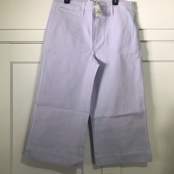 NWT Madewell Petite Emmett Wide-Leg Crop Pants - Picture 7 of 10